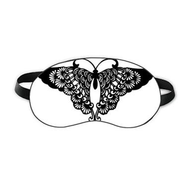 Imagem de Protetor de olhos macio para noite com contorno de asa de babados e borboleta