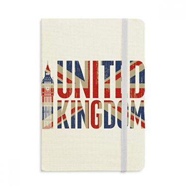 Imagem de Caderno com a bandeira do Reino Unido Big Ben Union Jack oficial de tecido capa dura diário clássico