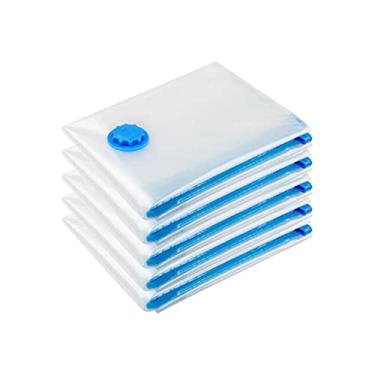 Imagem de Vac Bag Kit 4 Sacos A Vácuo Organizador Guardar Roupa 50x60cm + Bomba