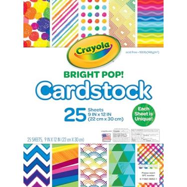 Imagem de Crayola Cardstock Paper, Colored Cardstock, 25 Count