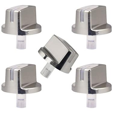 Imagem de ZATUX Conjunto de botões de controle de queimador AEZ73293801 compatível com fogão a gás L-G substitui EBZ60710601 AP5594929 PS3639420 2025031 (pacote com 5)