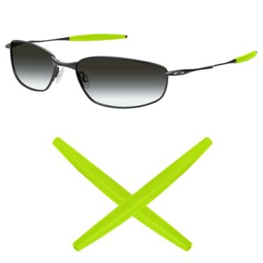 Imagem de Mryok Meias de substituição para óculos de sol Oakley Square Whisker – Opções, Verde, One Size