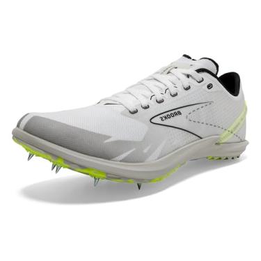 Imagem de Brooks Tênis de corrida cross-country Draft XC, Branco/Preto/Vida noturna, 14 Women/12.5 Men