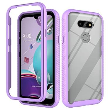 Imagem de Kukoufey Capa para LG Phoenix 5, capa para LG K31 / Aristo 5+, capa protetora antiqueda e absorção de choque para LG LMK300MM Aristo 5 / LMK300UM K Series K8X / LMK300CM Risio 4 LTE capa roxa