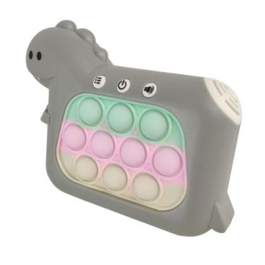 Imagem de Pop It Mini Game Interativo Luzes Som Dinossauro 4 Modos Sensorial Fid