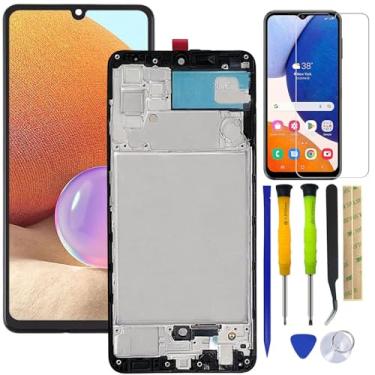 Imagem de HQB-STAR Substituição de tela LCD Touch Digitalizador Assembléia para Samsung Galaxy A32 4G SM-A325F, SM-A325F/DS, SM-A325M 6,4 polegadas com moldura + ferramentas