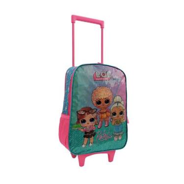 Imagem de Mochila escolar infantil 2 rodinhas lol surprise!, Azul, M