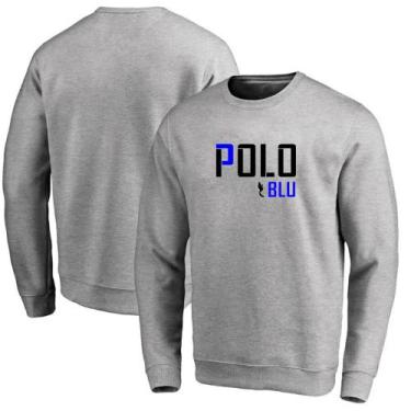 Imagem de Moletom Casual Masculino Sem Capuz Dia a Dia Conforto - Polo Blu, P, C
