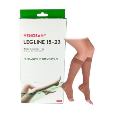 Imagem de Meia Compressão Venosan Legline Leve Compressão AD 15-23 Mmhg  Cor Oli