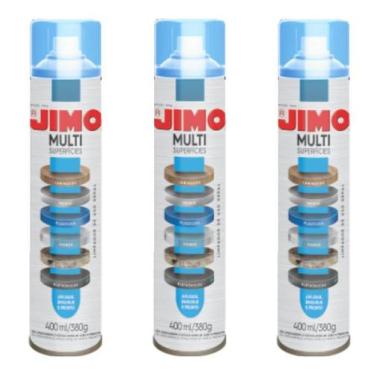 Imagem de Kit 3 Jimo Multi Superficies 400ml Metal Plastico Eletronicos