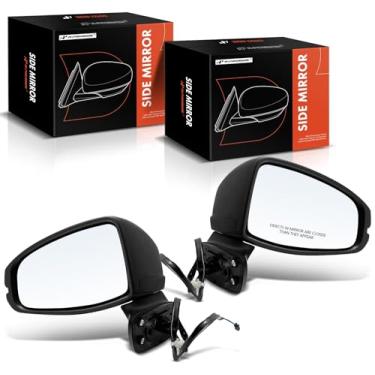 Imagem de A-Premium Par (2) espelhos retrovisores elétricos do lado do motorista e do passageiro - compatível com Honda Fit 2015-2020 - Espelho retrovisor externo liso dobrável manual não aquecido -
