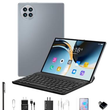 Imagem de Tablet M50 PRO Android 13, tela de 10,1 polegadas, câmera de 24 MP/16 MP, 8 GB de RAM + 256 GB de ROM, WiFi, Bluetooth, 8800 mAh, dois SIMs (Cinza)