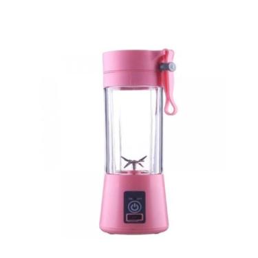 Imagem de Mini Liquidificador Portátil 380Ml - Rosa - Ecos