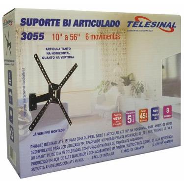 Imagem de Suporte Bi Articulado 3055 Para Tv'S De 10 A 65 - Technosat