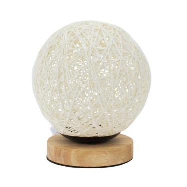 Imagem de Luminária Bola Branca 18X15X15Cm - Tascoinport