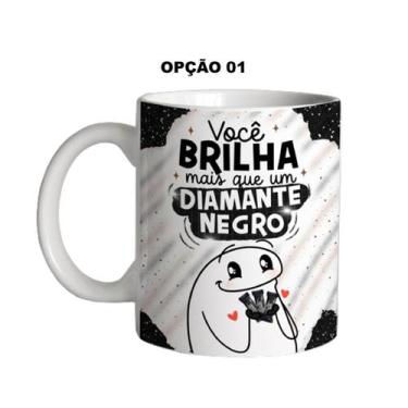 Imagem de Caneca 325ml Páscoa Você brilha mais que um diamante negro - LARANJA E