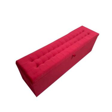 Imagem de Calçadeira Baú Laís 160 Para Cama de Casal Queen  - Negromonte Store, 