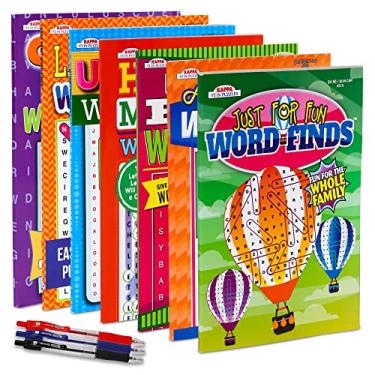 Imagem de VARIETY SAVINGS 7 Mais de 550 Livros Grandes de Quebra-Cabeças de Busca de Palavras para Adultos, Idosos Idosos, Estimulação Cerebral, Livros de Atividades com Palavras Impressas Gigantes(Pacote de Va