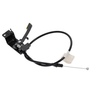 Imagem de PT Auto Warehouse HLRCH-GM384 - Cabo de liberação de trava secundária do capô, preto - frontal (substitui # 84215989)