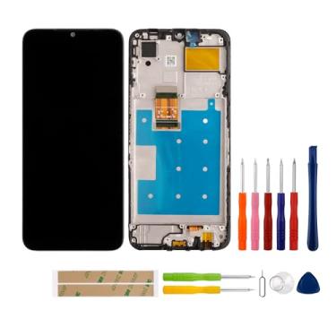 Imagem de SWARK Novo visor LCD compatível com Honor X6 [6,5 polegadas] (preto com moldura) VNE-LX1, VNE-LX2, VNE-LX3 substituição de montagem digitalizador de tela sensível ao toque + ferramentas