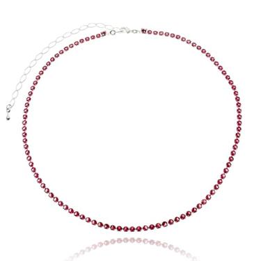 Imagem de Choker Riviera Pink Fashion Semijoia Banhada (Prateado)