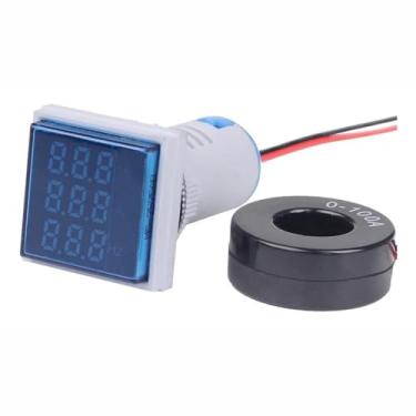 Imagem de Voltímetro Amperímetro Frequencímetro Painel Embutir 22mm (Verde) (Azul)