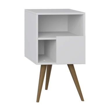Imagem de Mesa de Cabeceira Rá Branco - BE Mobiliário Inteligente