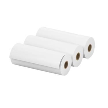 Imagem de 3 Rolls White Full Sticky Térmico Papel 77 * 30mm de Adesivo para Impressão de Papel à Prova de água à Prova de óleo para Peripagem A9/a9s/a9 Pro Mini Bt (Notas de papel térmico