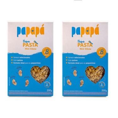 Imagem de Kit 2 Macarrao Infantil Mini Elbow com Quinoa Papapa 400g - Papapá