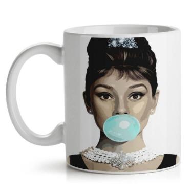 Imagem de Caneca Retrô Audrey Hepburn