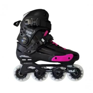Imagem de Patins Roller Adulto Profis. Fila Nrk Fun Black Par Tamanho 40-41