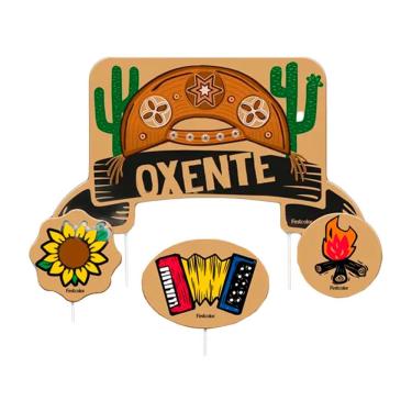 Imagem de Topper Para Bolo Festa Junina - 4 Unidades