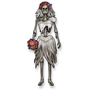 Imagem de Decoração De Halloween Noiva Esqueleto Para Pendurar