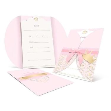 Imagem de Convite De Aniversário Princesa Reinado - 8 Unidades