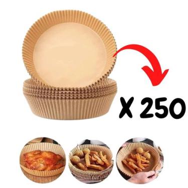 Imagem de Kit 250 Forma Descartável para Air Fryer Fritadeira Elétrica - Uny Gif