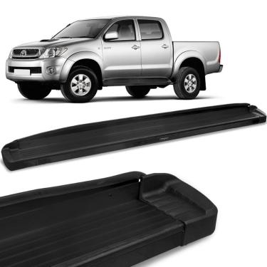 Imagem de Estribo Lateral Hilux 2005 a 2015 Aluminio Preto Bepo