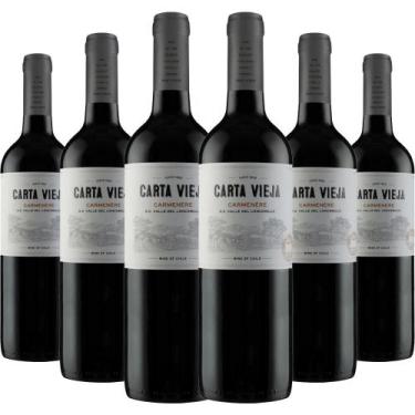 Imagem de Kit Vinho Carta Vieja Cabernet Sauvignon com 6 garrafas