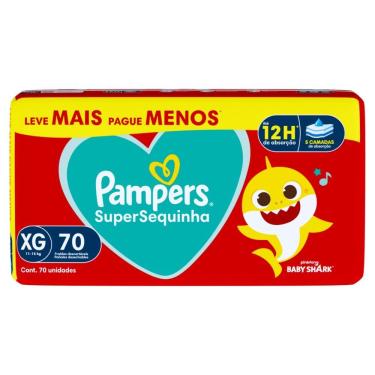 Imagem de Fralda Pampers Super Sequinha XG 70 Unidades