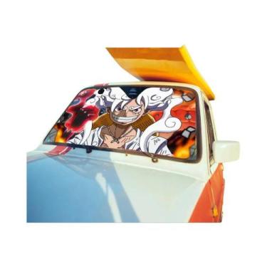 Imagem de Luffy Gear5 One Piece Personalizado Folha De Alumínio Para-brisa De Ca