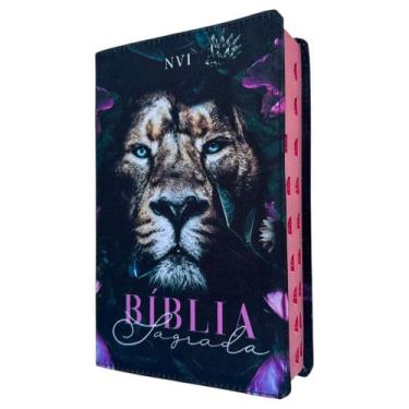 Imagem de Bíblia NVI Leao dalila com índice digital e Letras Grandes - CENTRAL