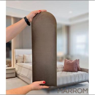 Imagem de Cabeceira de Cama Modulada em L  45x20cm Cor: Rosa / Quantidade: CAMA SOLTEIRO EM L - 15 unidades