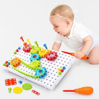 Imagem de Brinquedo Educativo STEM Engrenagens 98 Peças – Brinquedo Pedagógico para TDAH, Autismo e Coordenação Motora, Ideal para Crianças de 3 a 10 Anos, Professores e Terapeutas Ocupacionais