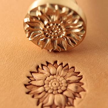 Imagem de Ferramentas de carimbo de couro carimbos carimbos esculpir perfuradores ferramenta artesanato artesanato perfurador sol flor