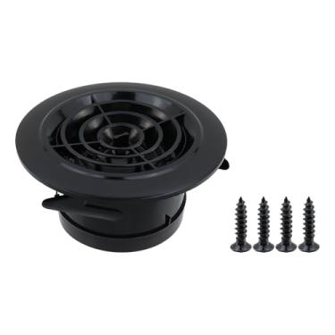 Imagem de Antrader Ventilação de ar, saídas de ventilação redondas ajustáveis, capa de grade de exaustão ABS, capa de saída de ar de ventilação de dutos para ventilação de banheiro e cozinha (10 cm)