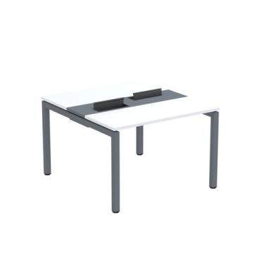 Imagem de Estação de Trabalho Mesa Plataforma Escritório Dupla para 2 Pessoas co