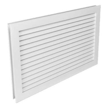 Imagem de Grelha Retorno Porta Dupla Mold Alumínio Branco 40x15 Cm - Itanova
