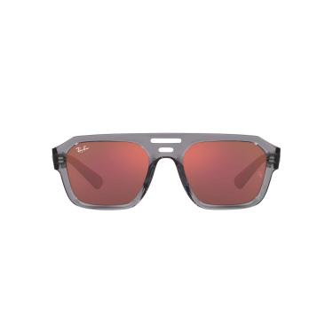 Imagem de Óculos de Sol Ray-Ban Corrigan 0RB4397 6684D0 Tam 54 / Cinza - Lentes Vermelho Espelhado
