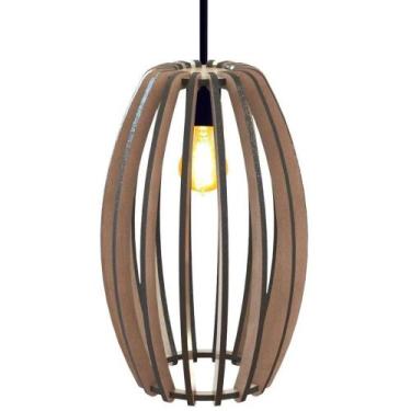 Imagem de Luminária Teto Tipo Pendente Imperial Mdf - Completa Mdf Cru - LENOBRE