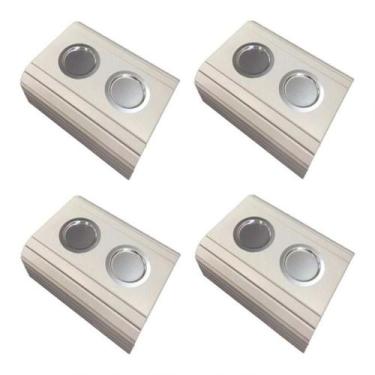 Imagem de Kit 04 Esteira Decorativa Laqueada Sofá Copo Alumínio Branca - M A SOR