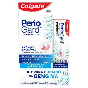 Imagem de Solução Bucal Periogard Colgate 250ml e Creme Dental Periogard Colgate 60g